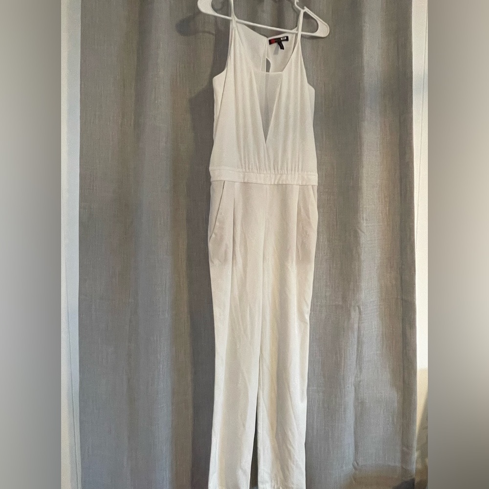 BCBG White Jumpsuit
